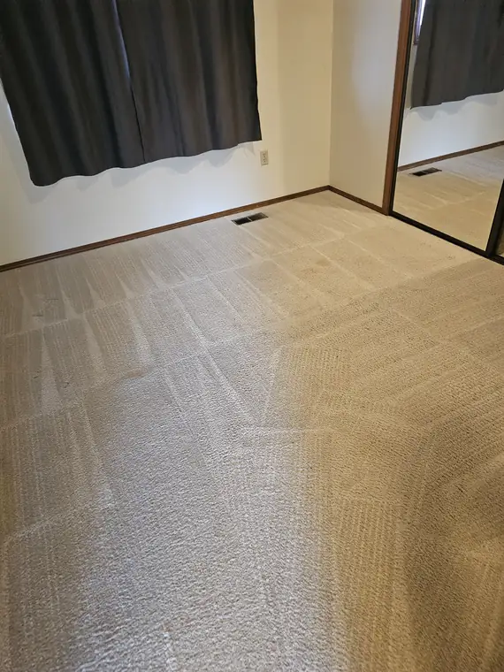 Sunlit room freshly cleaned